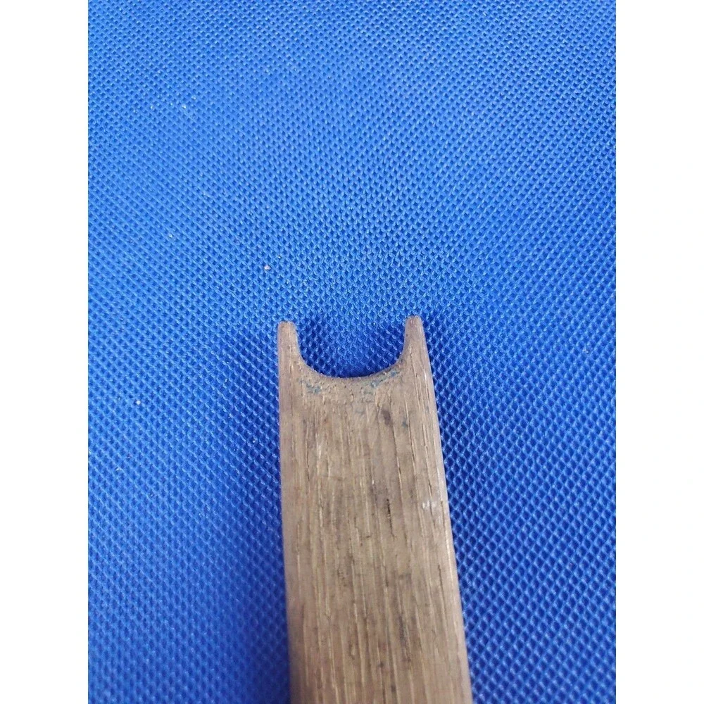 Antique Maine Nautical Hand Carved Primitive Wood Shuttle Fish Net Repair Tool